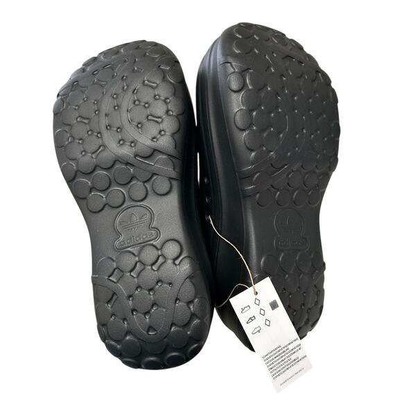 NWT Adidas x Hello Kitty Black AdiFom Stan Smith Slip On Platform Mules Womens 9 - Picture 6 of 9